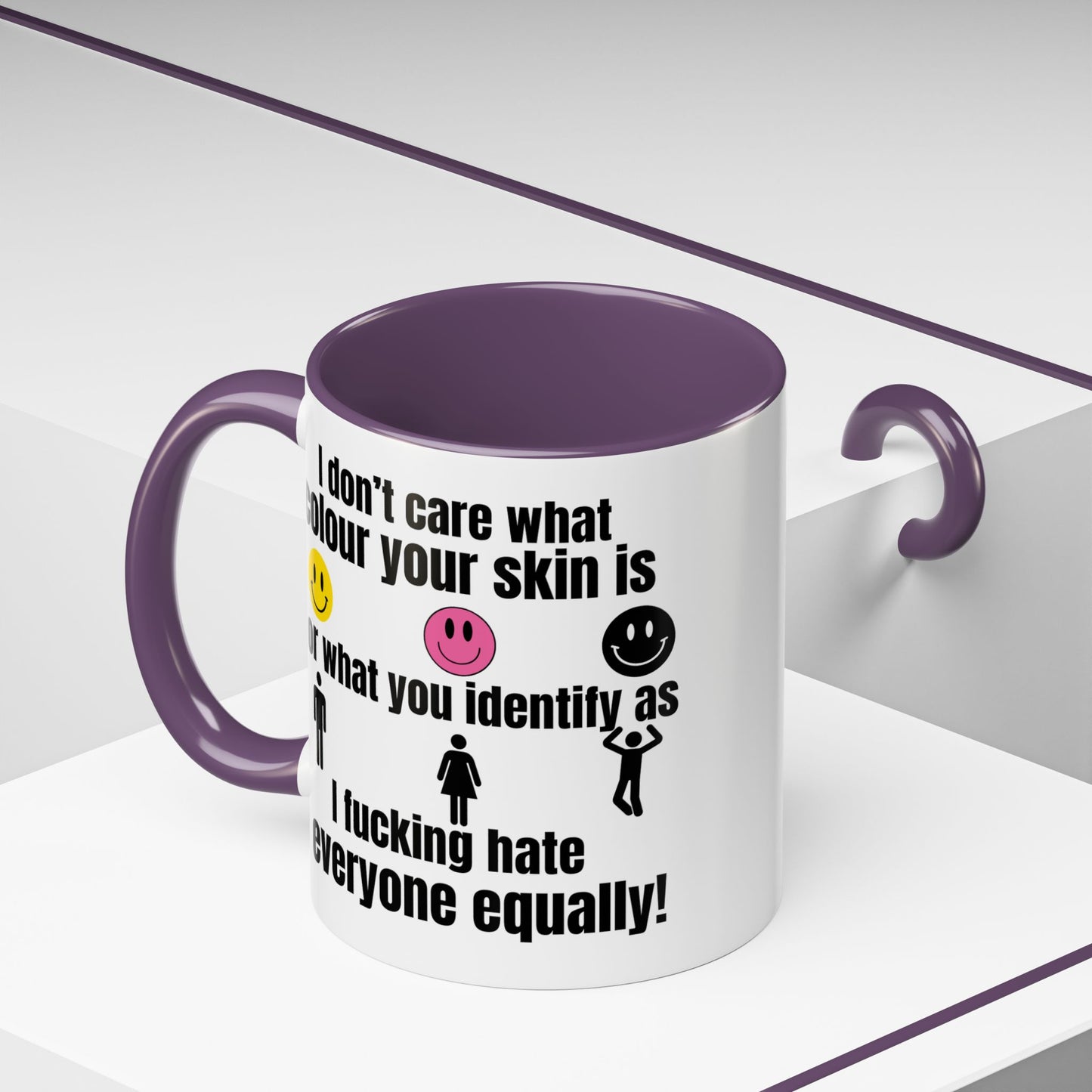 Funny Hate Everyone Accent Mug (11, 15oz)